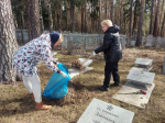 Сотрудники Управления приняли участие в субботнике на мемориальном комплексе Нагорного кладбища в г. Ижевске
