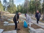 Сотрудники Управления приняли участие в субботнике на мемориальном комплексе Нагорного кладбища в г. Ижевске