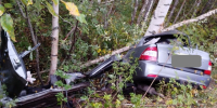 Молодой водитель Lada Priora разбился в аварии на трассе в Верхнекамском районе - ProGorod.Ru