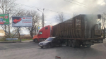 Площадь Лепсе стоит в пробке из-за аварии с проводами